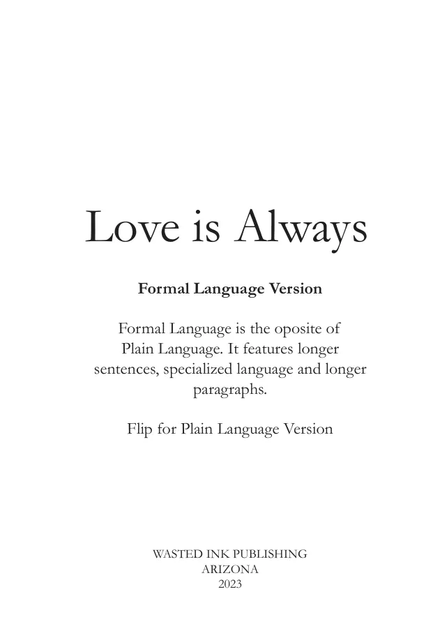 Love Is Always zine, page 3